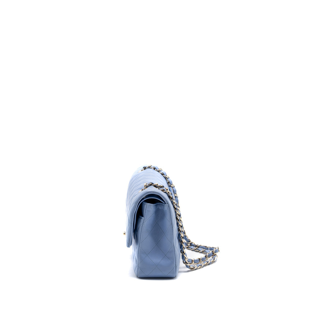 chanel-medium-classic-double-flap-bag-lambskin-light-blue-lghw