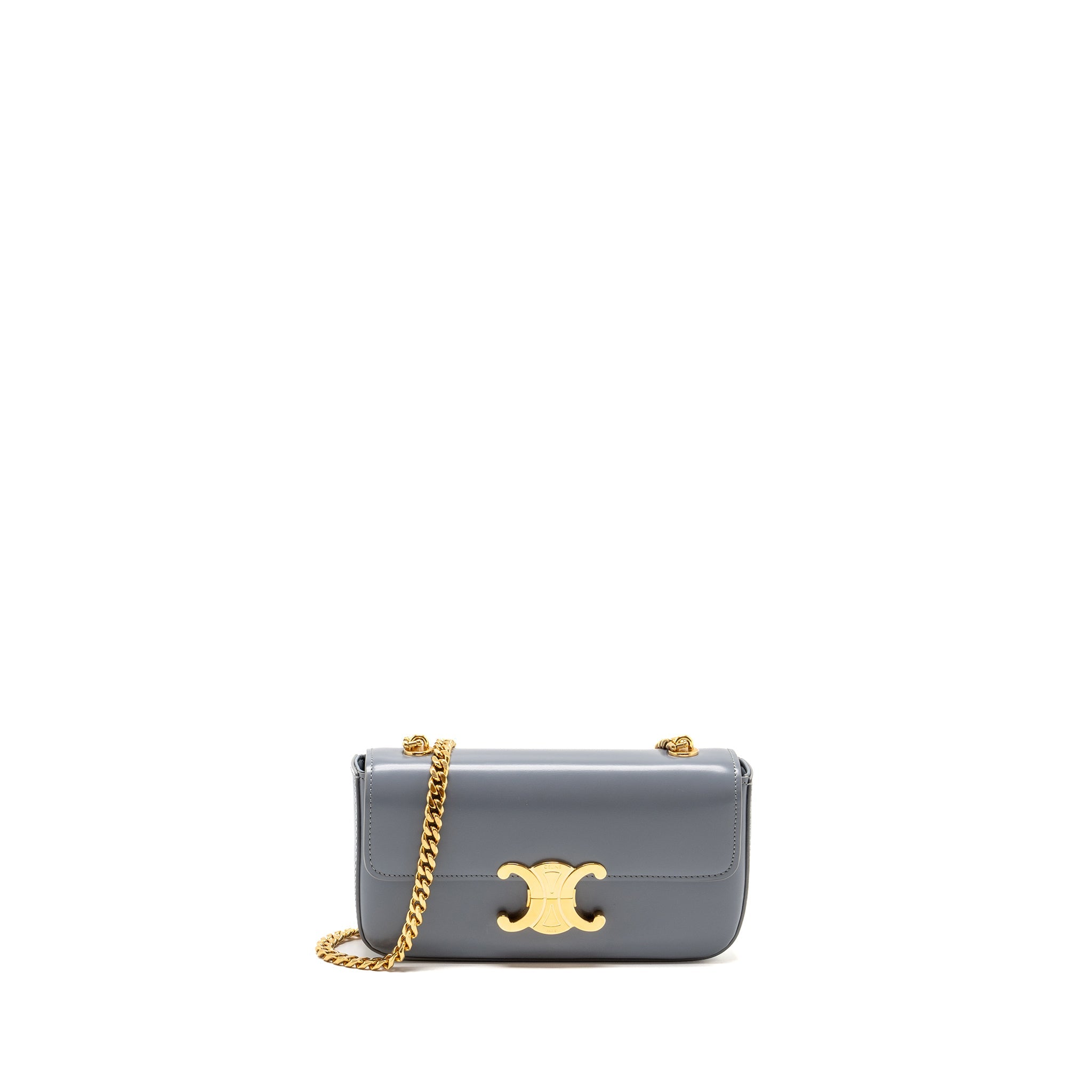 celine-chain-shoulder-bag-claude-shiny-calfskin-blue-grey-ghw