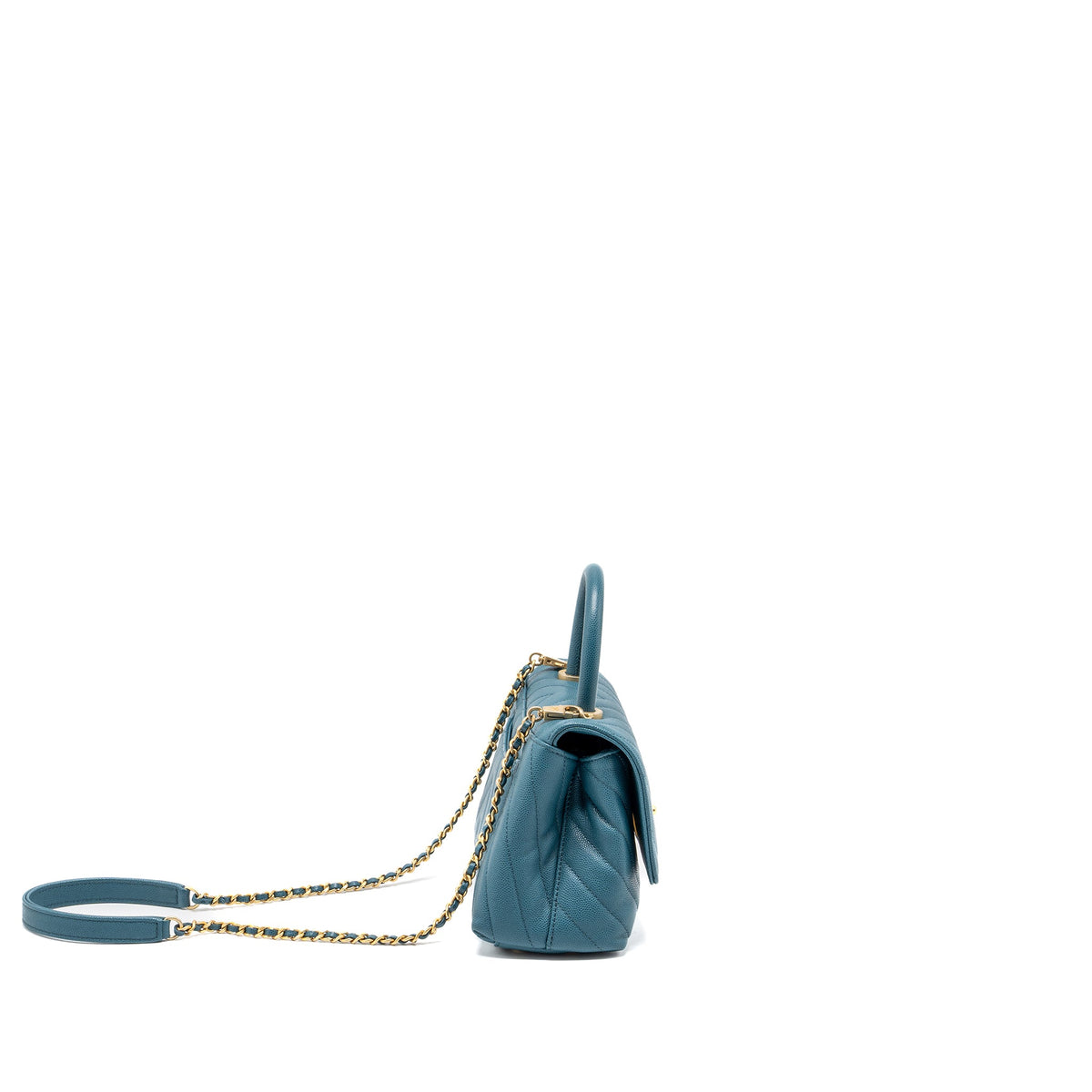 chanel-small-coco-handle-chevron-caviar-green-brushed-ghw