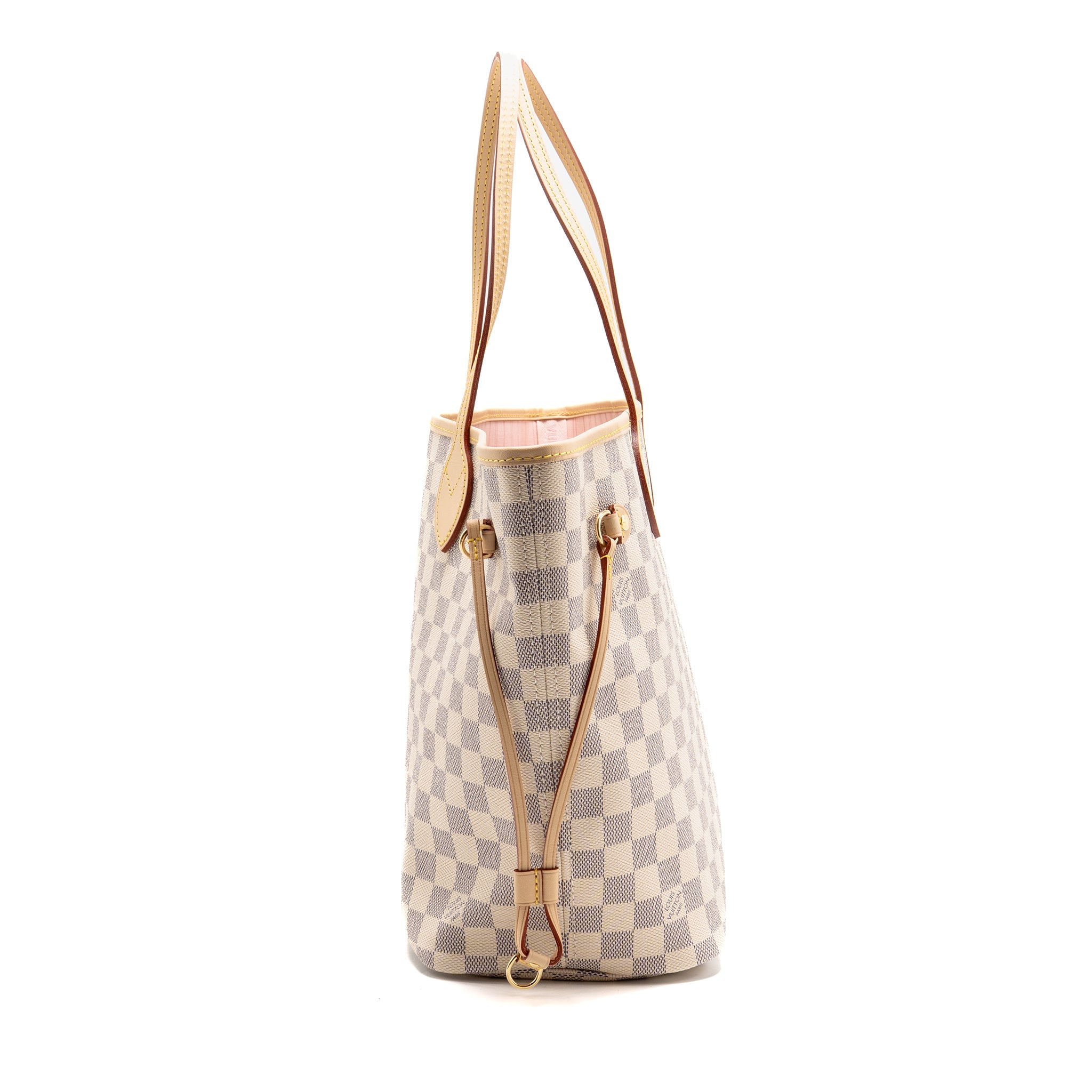 louis-vuitton-neverfull-mm-damier-azur-canvas-rose-ballerine-ghw-1