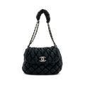 chanel-quilted-flap-choulder-bag-nylon-black-shw