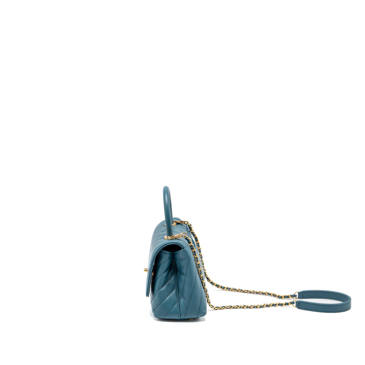 chanel-small-coco-handle-chevron-caviar-green-brushed-ghw