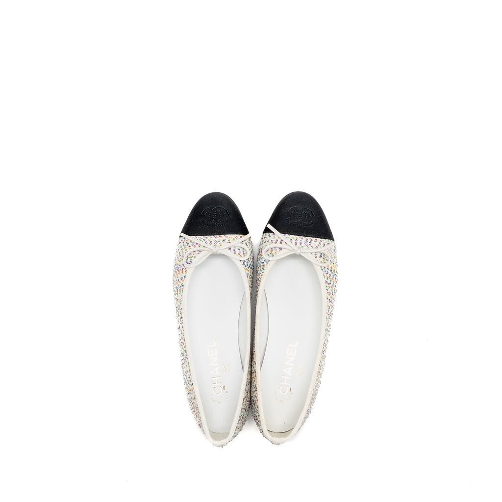 chanel-size-37-5-23c-ballerinas-flat-shoes-glittered-fabric-grosgrain-white-multicolour-black