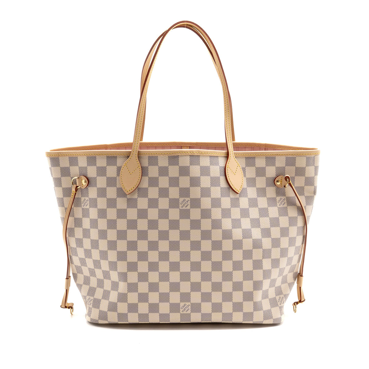 louis-vuitton-neverfull-mm-damier-azur-canvas-rose-ballerine-ghw-1