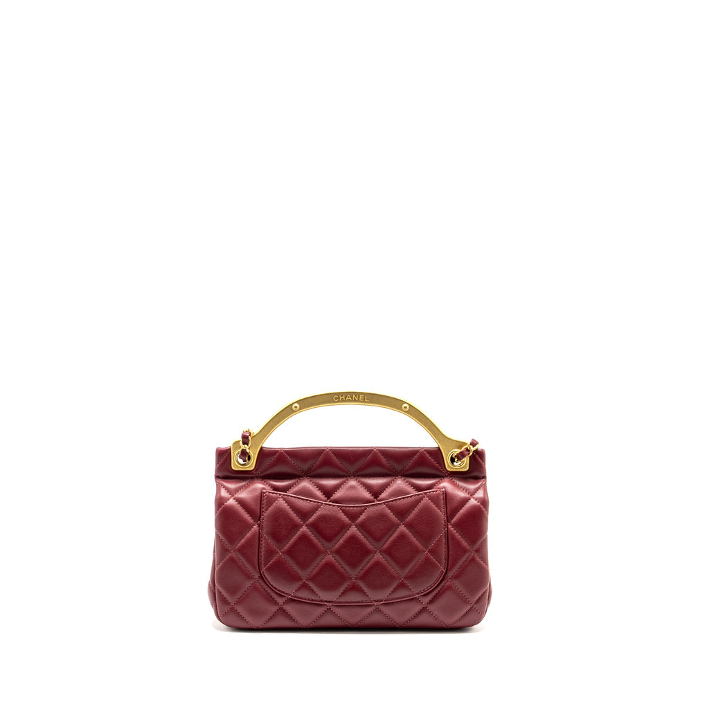 chanel-lady-handle-bag-lambskin-burgundy-ghw-microchip