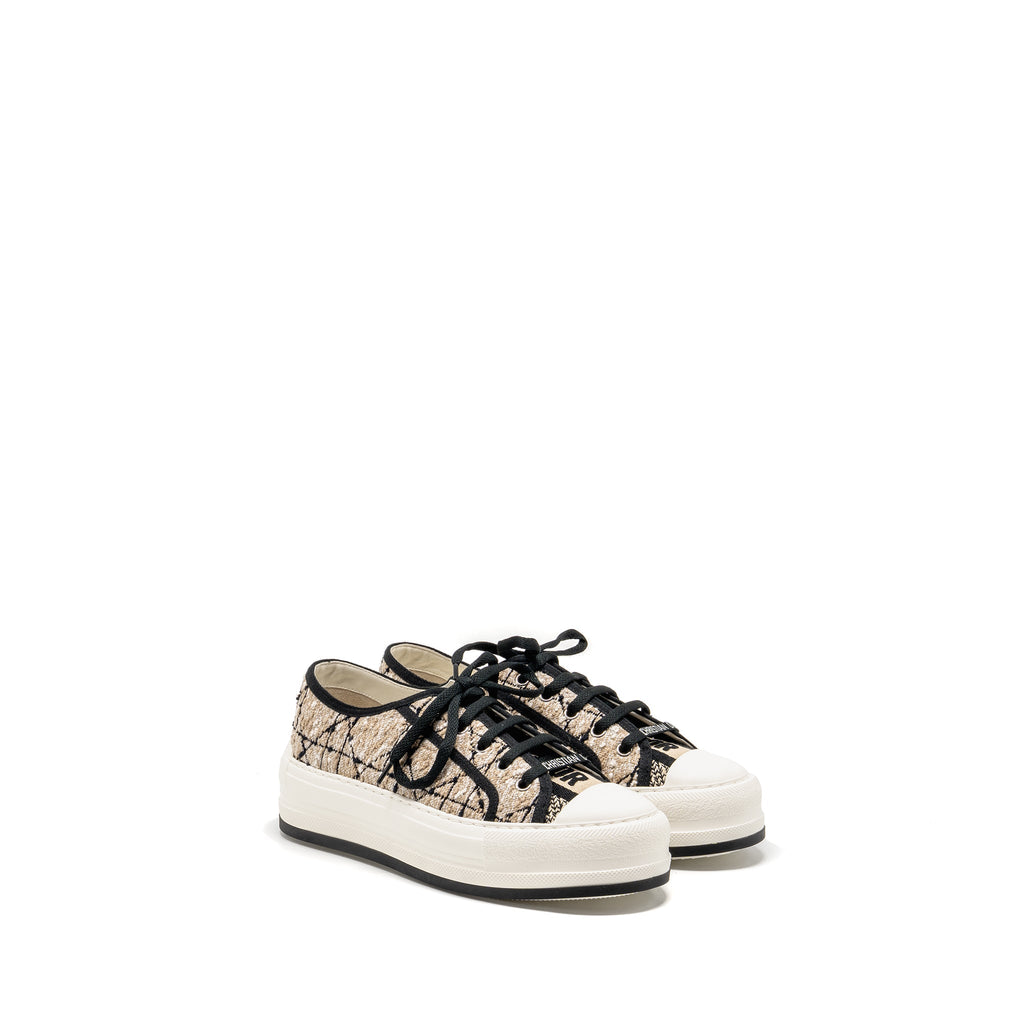 dior-size-37-5-walk-n-dior-platform-sneaker-tweed-leather-beige-black