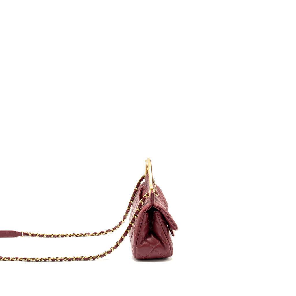 chanel-lady-handle-bag-lambskin-burgundy-ghw-microchip