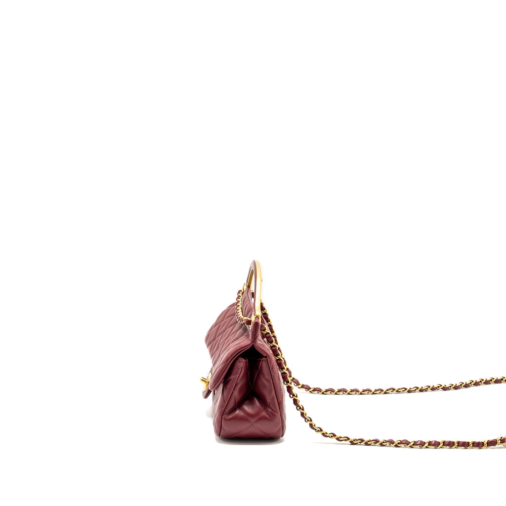 chanel-lady-handle-bag-lambskin-burgundy-ghw-microchip