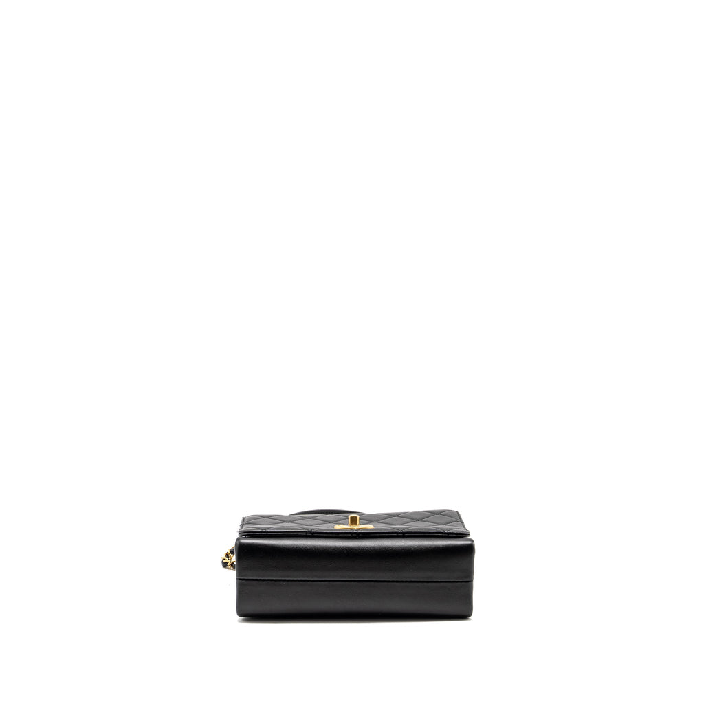 chanel-seasonal-flap-bag-giant-chain-handle-with-pearl-calfskin-black-brush-ghw-microchip