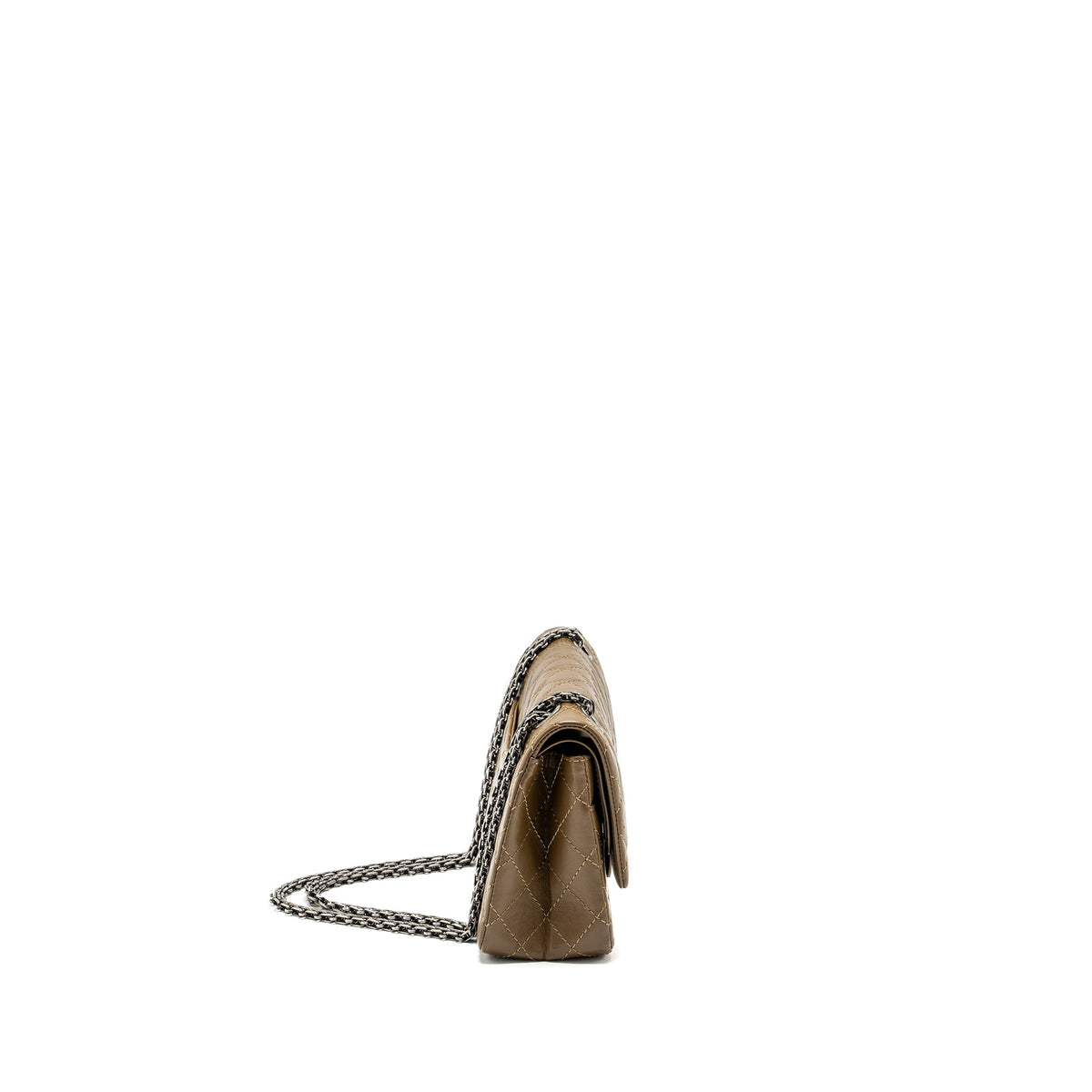chanel-small-2-55-reissue-flap-bag-calfskin-khaki-ruthenium-hardware-copy