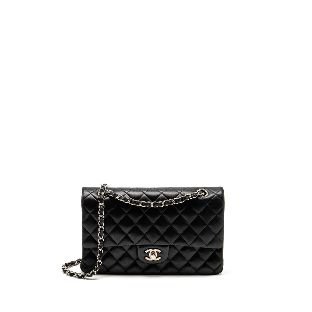 chanel-medium-classic-double-flap-bag-lambskin-black-shw-copy-2