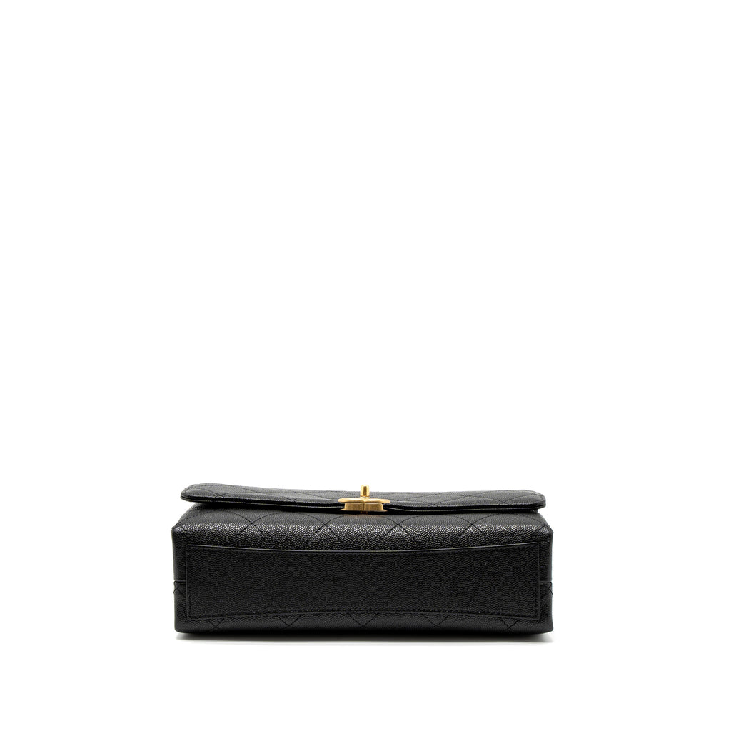 chanel-flap-bag-with-detail-chain-grained-calfskin-black-brushed-ghw-microchip