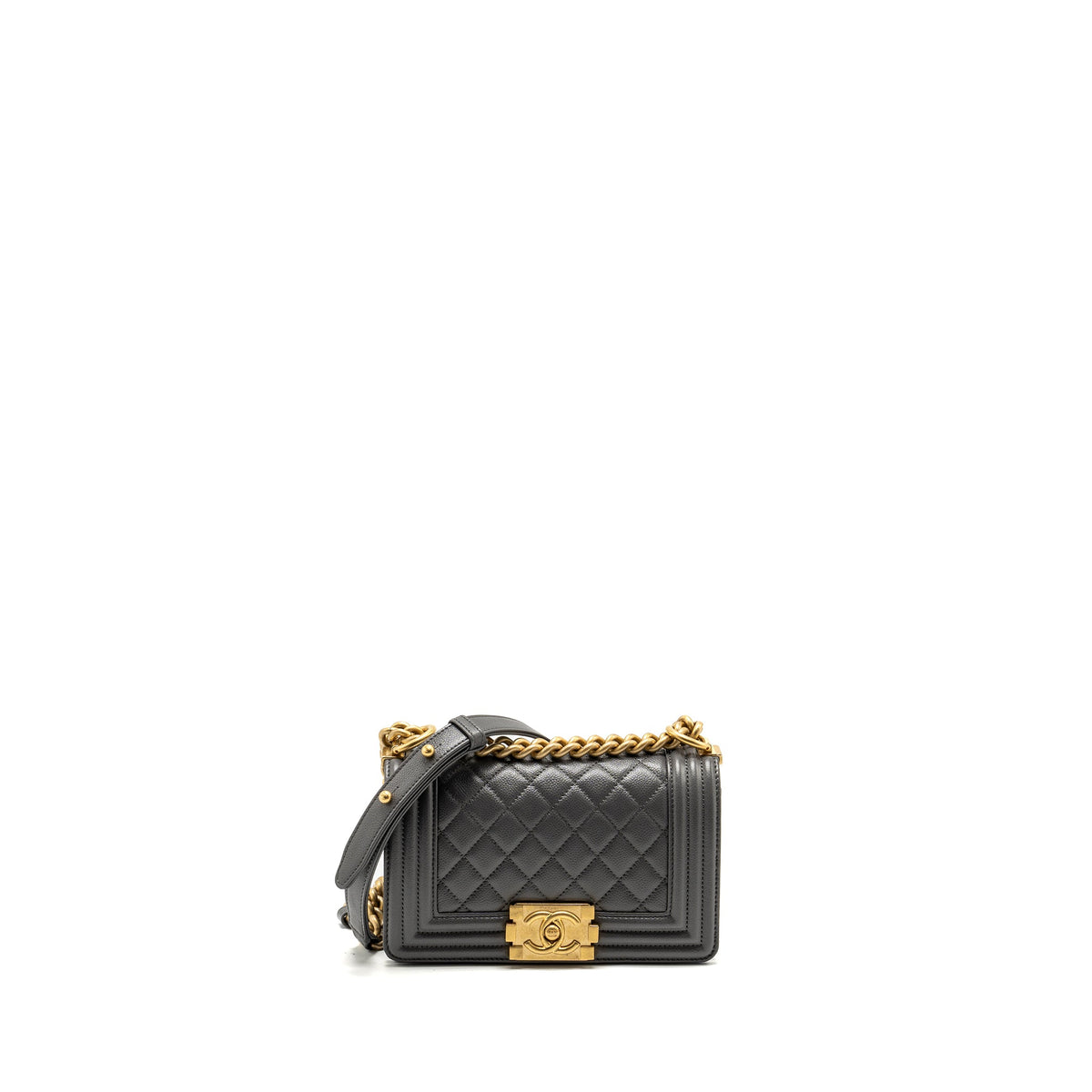 chanel-small-boy-bag-caviar-dark-grey-ghw-microchip-copy