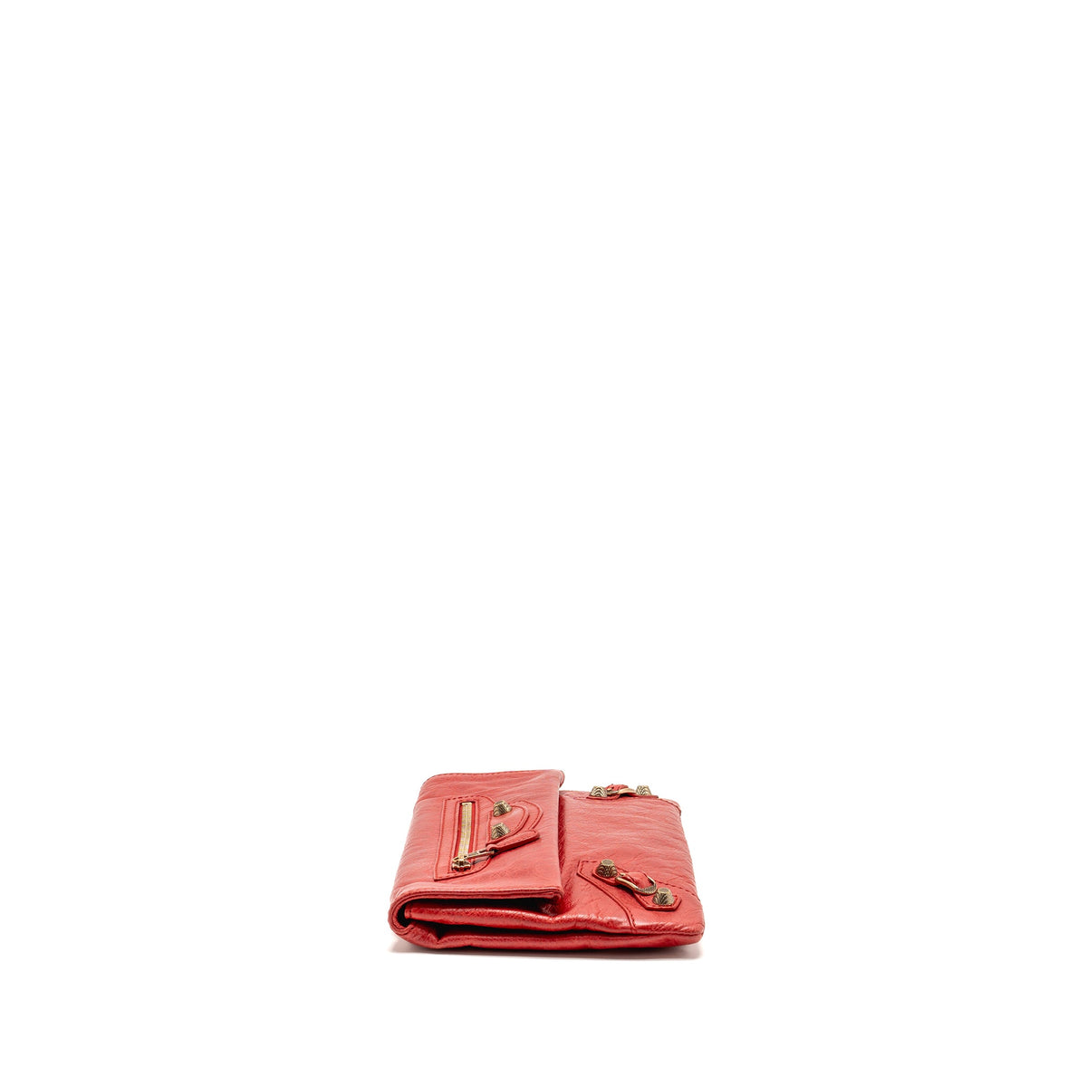 balenciaga-city-fold-clutch-leather-red-ghw