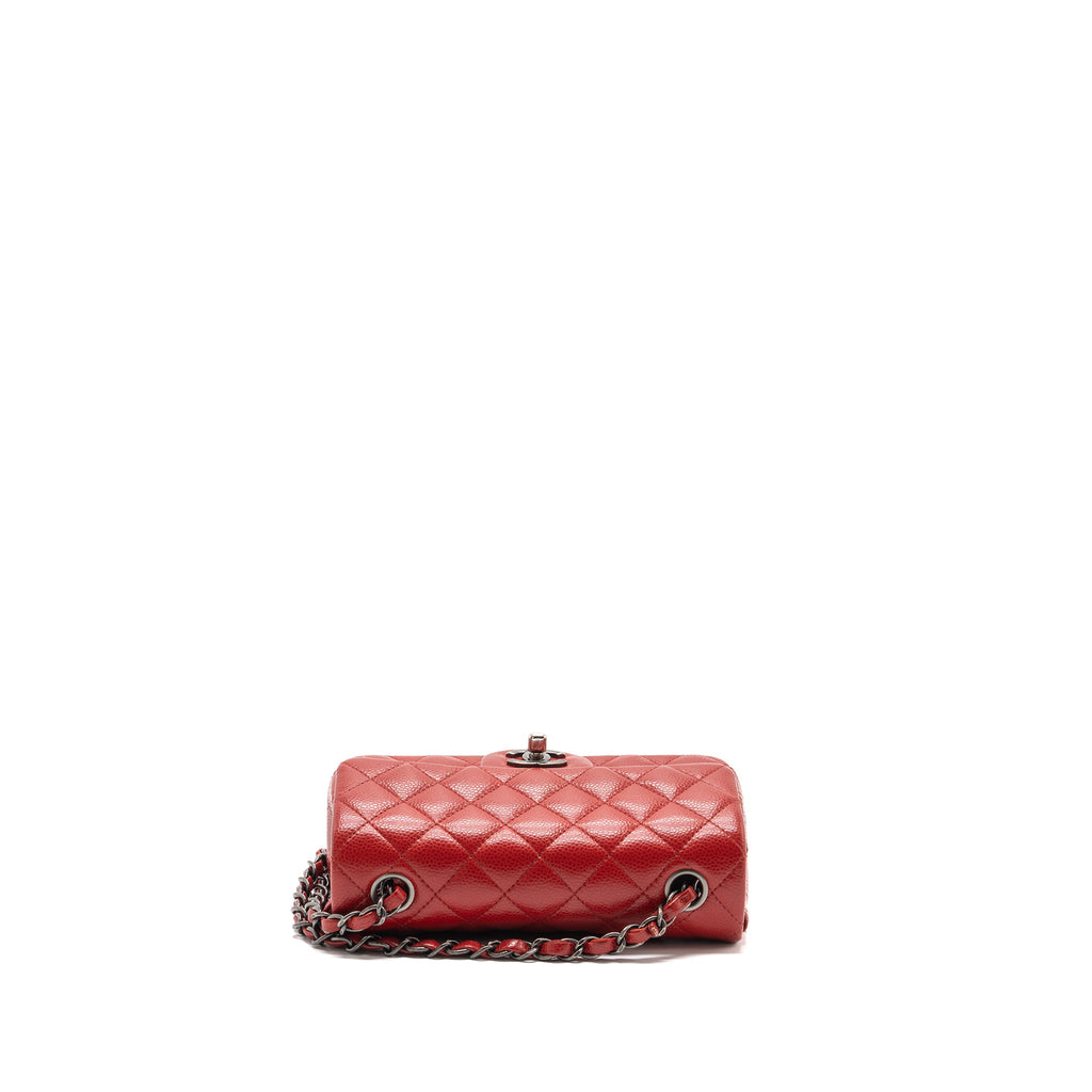 chanel-mini-rectangular-flap-bag-red-ruthenium-hardware