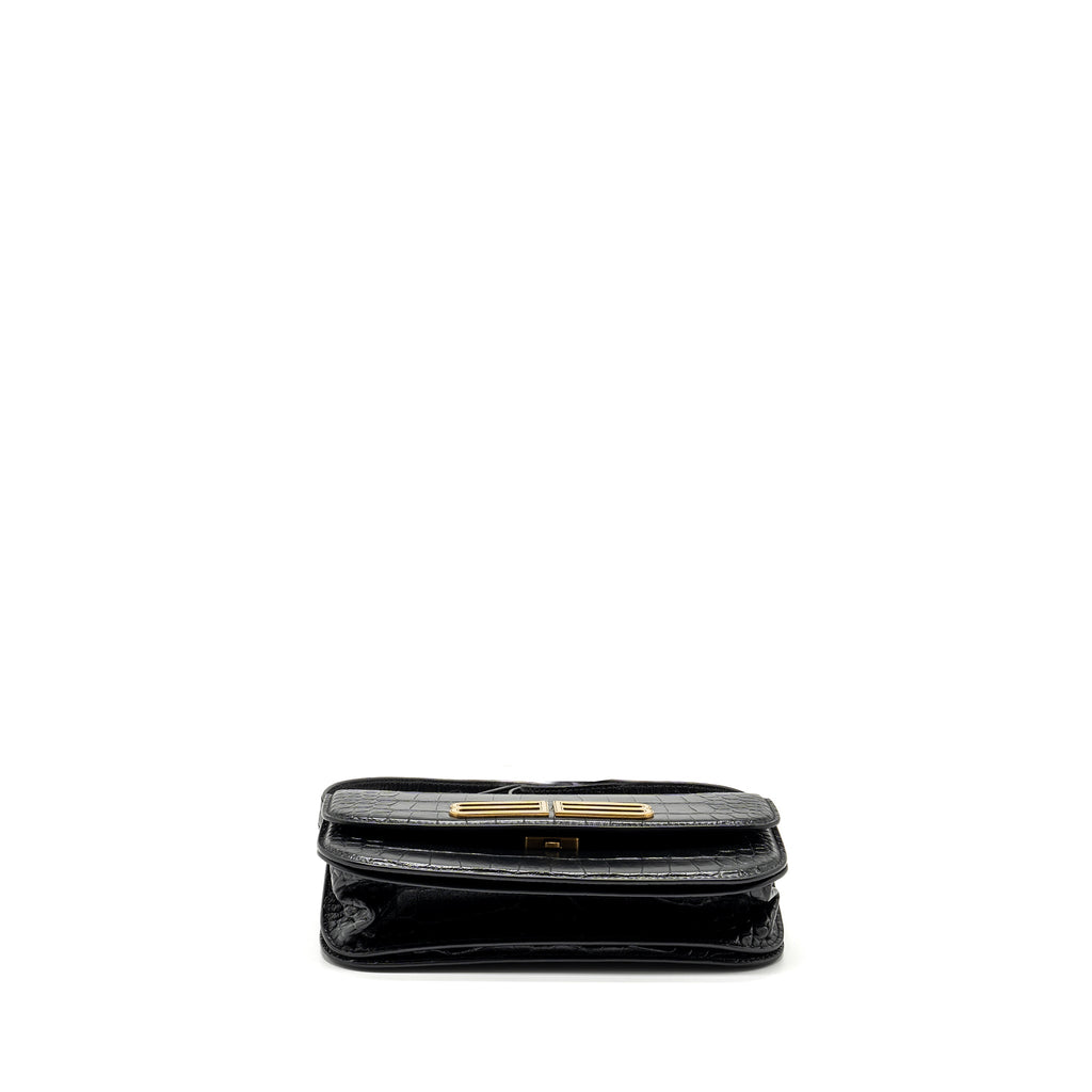 balenciaga-gossip-shoulder-bag-croc-embossed-calfskin-black-ghw