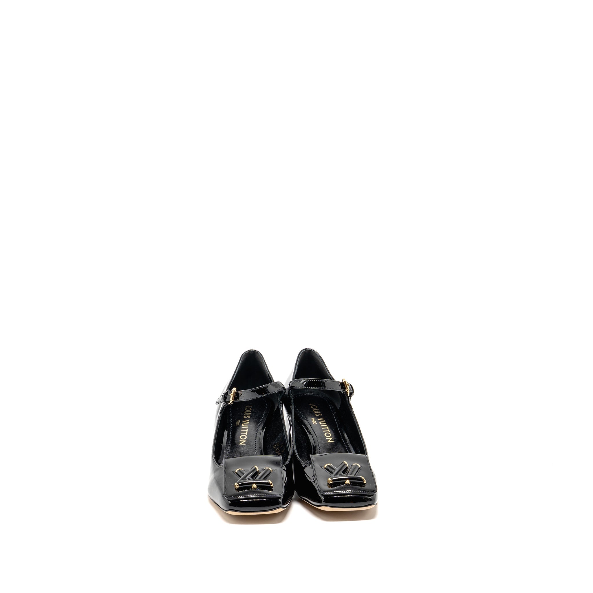 louis-vuitton-size-38-shake-pump-patent-black-ghw-copy