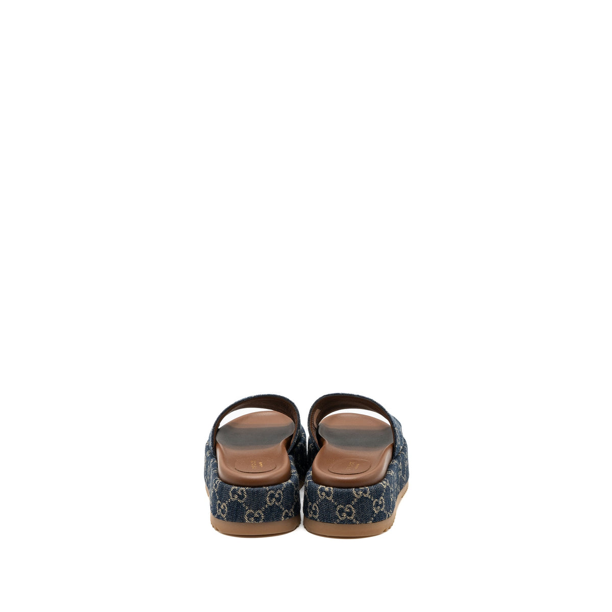 gucci-size-38-platform-slide-sandals-gg-supreme-blue-denim