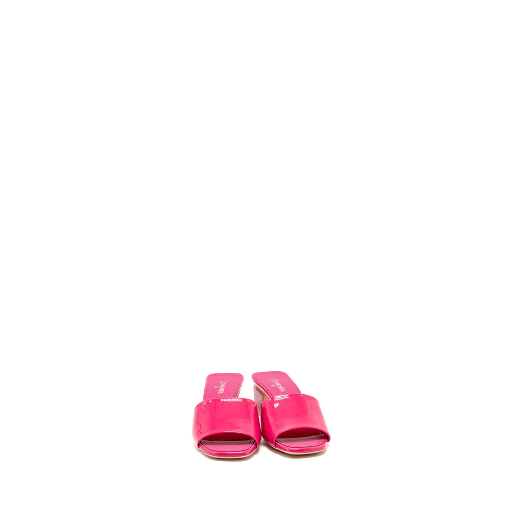 chanel-size-37-sandals-patent-leather-pink