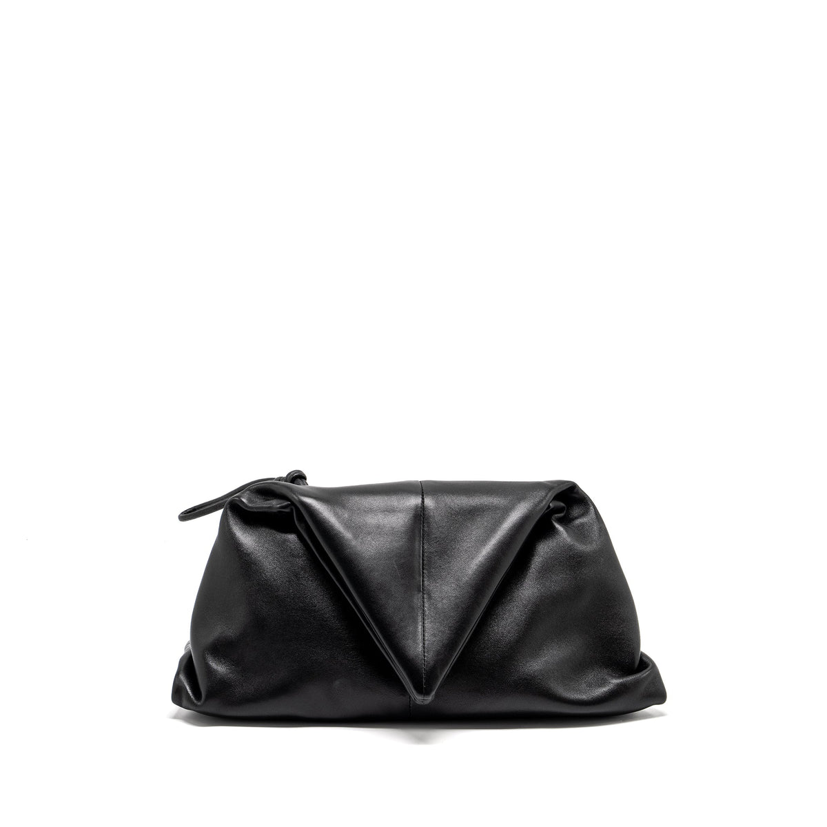 bottega-veneta-trine-envelop-clutch-leather-black-shw