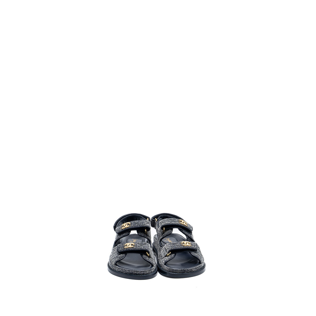 chanel-size-36-5-dad-sandals-denim-grey-multicolour-hardware