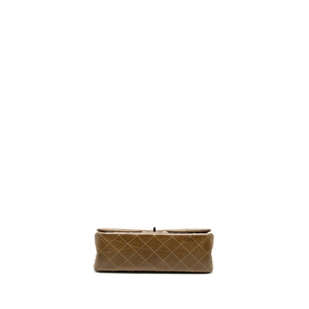 chanel-small-2-55-reissue-flap-bag-calfskin-khaki-ruthenium-hardware-copy