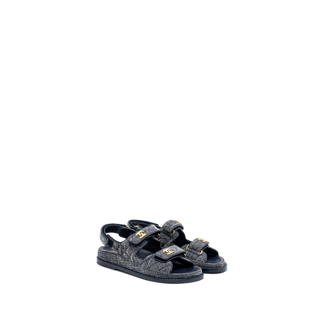 chanel-size-36-5-dad-sandals-denim-grey-multicolour-hardware