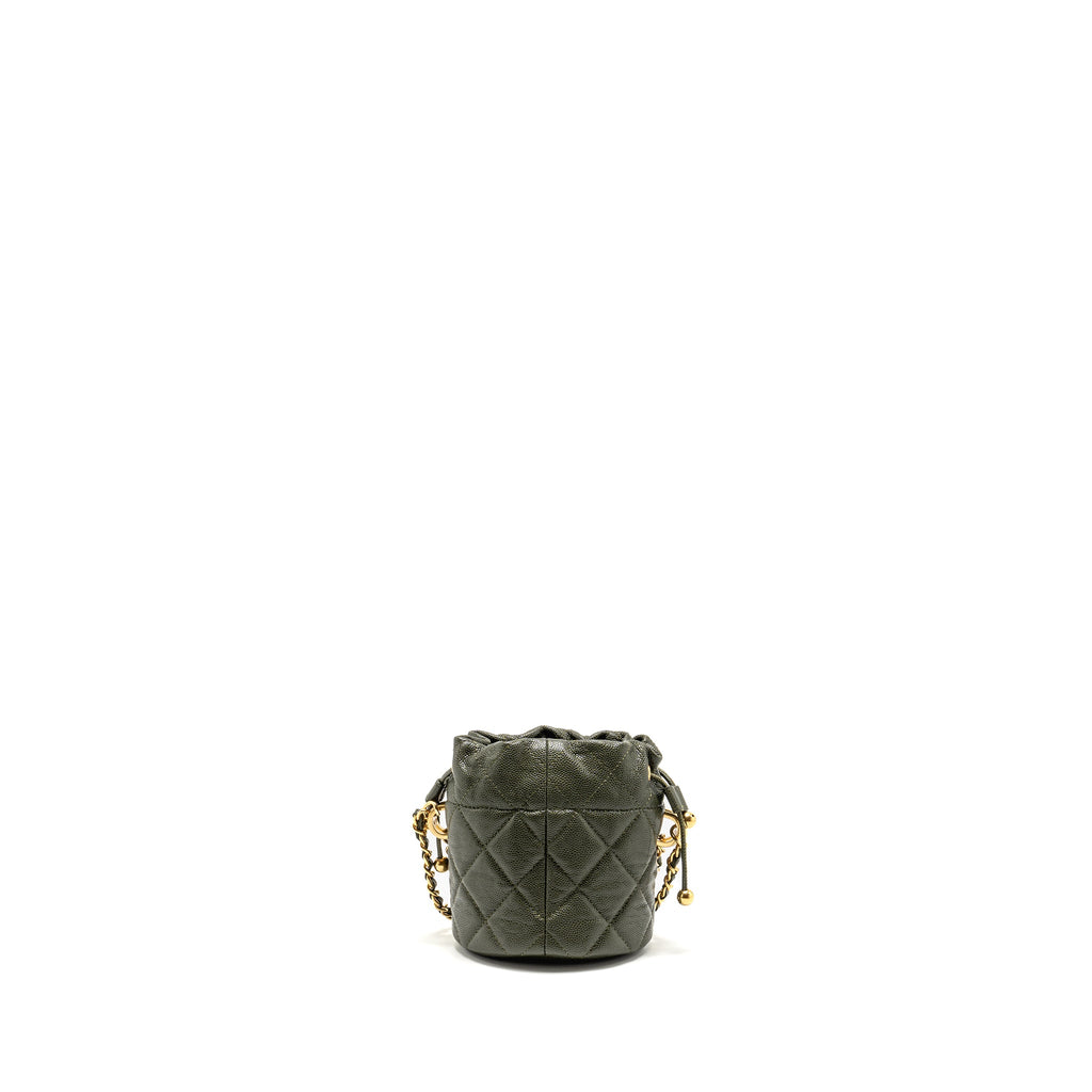 chanel-mini-bucket-bag-caviar-dark-green-ghw-microchip
