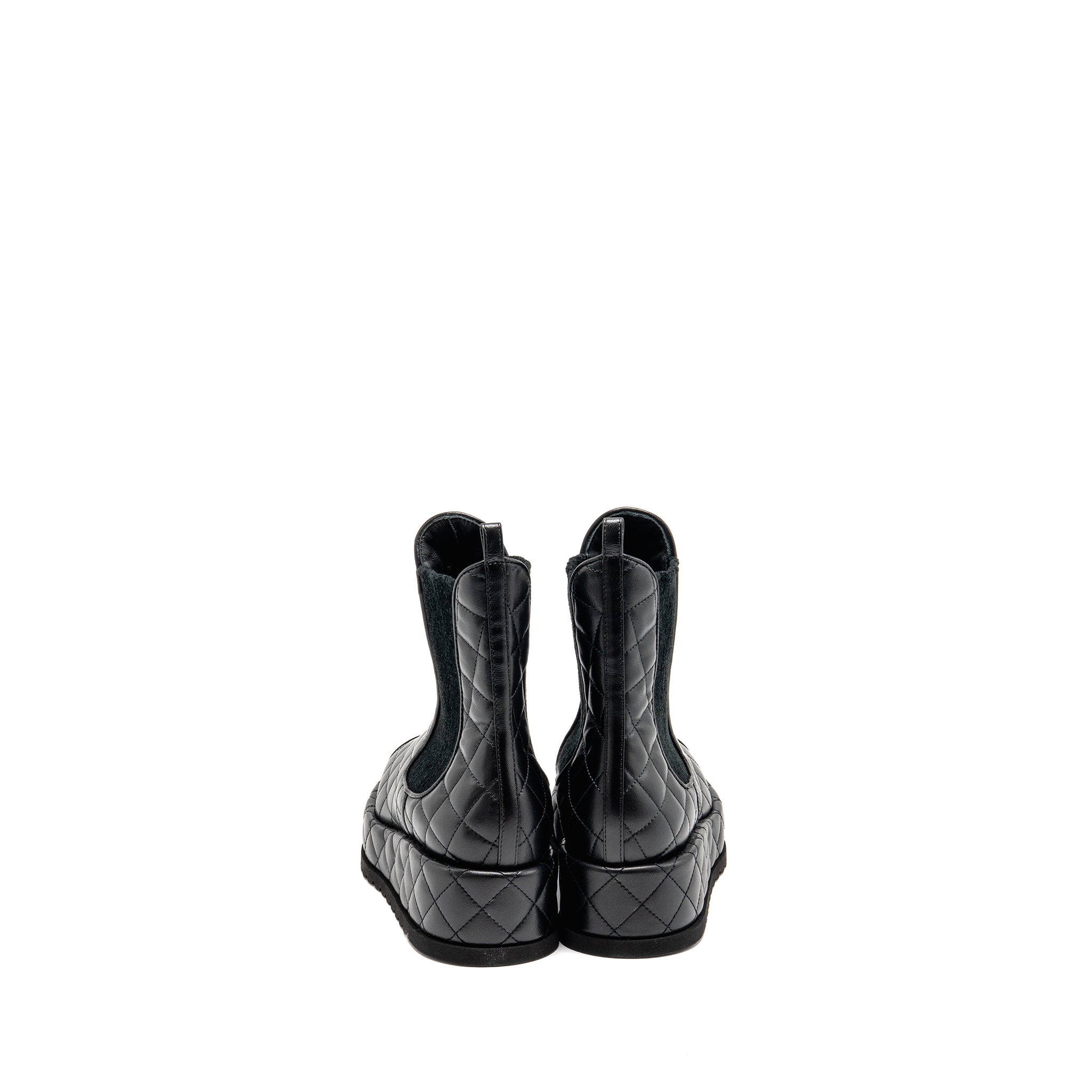 chanel-size-39-cc-cap-toe-quilted-short-platform-boots-lambskin-patent-black-copy