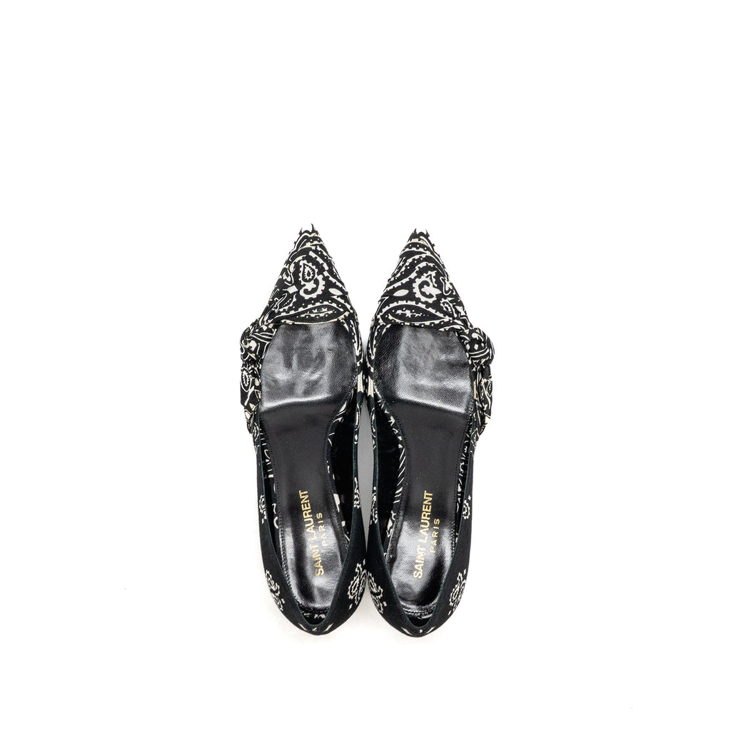 saint-laurent-ysl-size-36-5-kitten-heel-pumps-leather-fabric-black-white