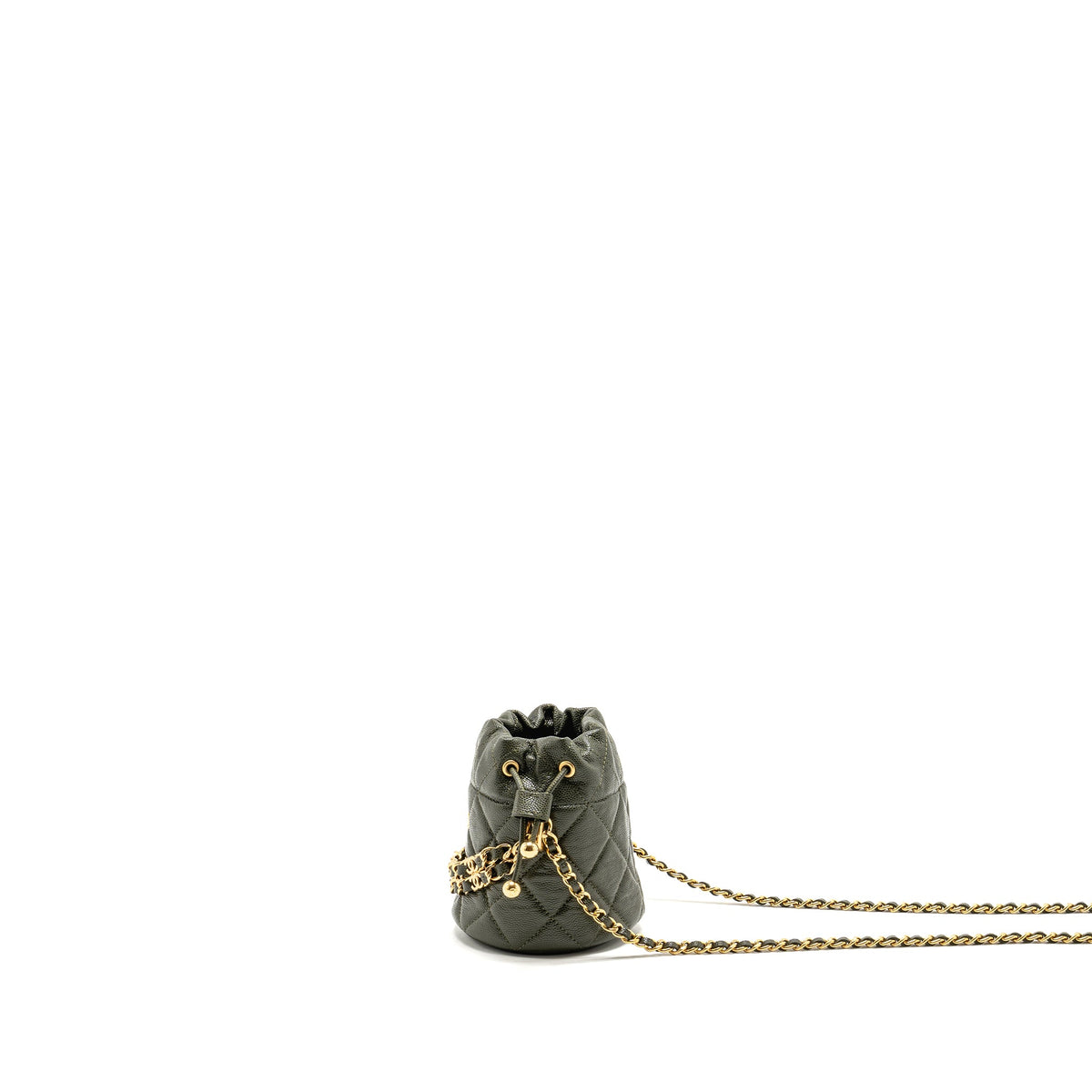 chanel-mini-bucket-bag-caviar-dark-green-ghw-microchip