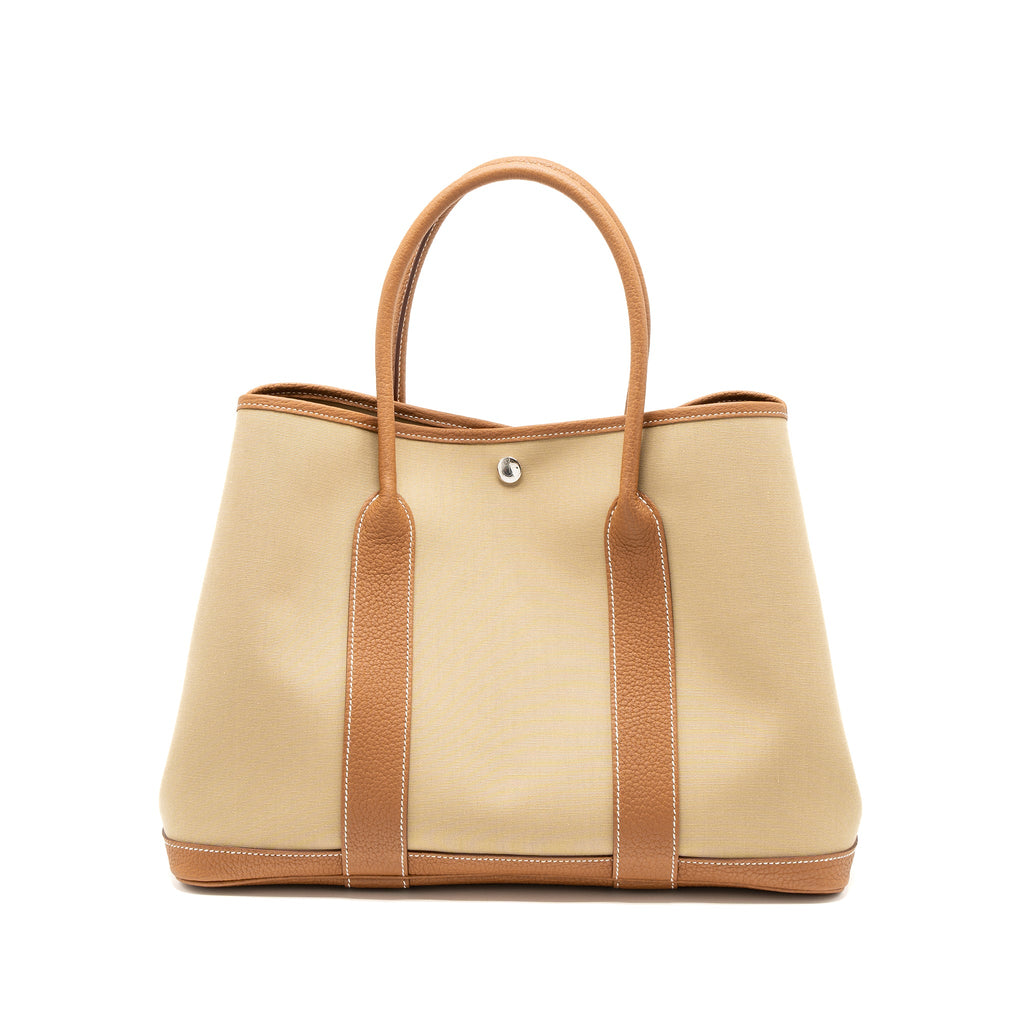 hermes-garden-party-36-canvas-leather-trench-gold-shw-stamp-u