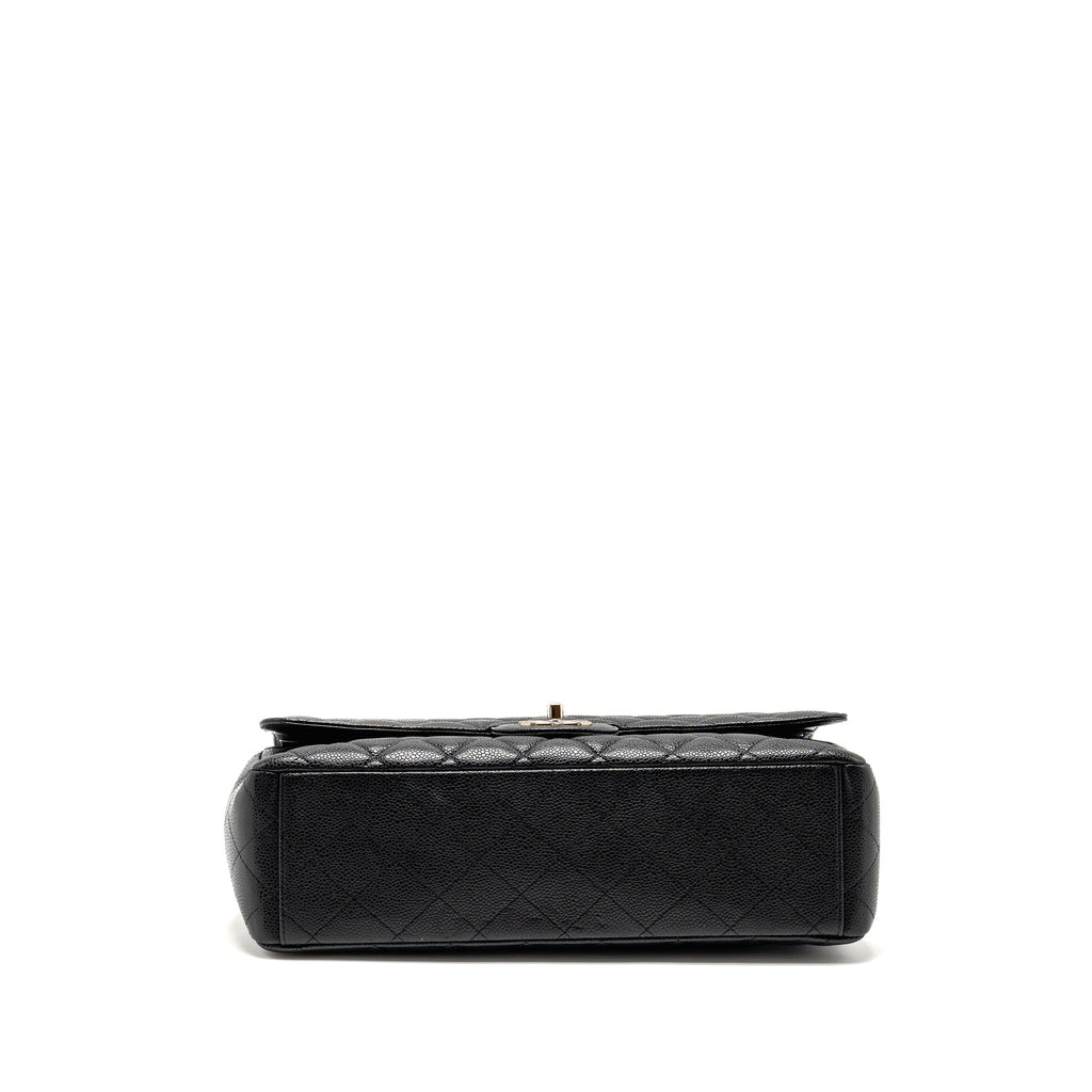chanel-maxi-classic-double-flap-bag-caviar-black-shw