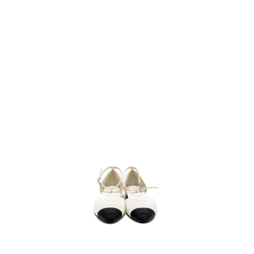 chanel-size-36-5-logo-detailed-sandals-sequin-white-black