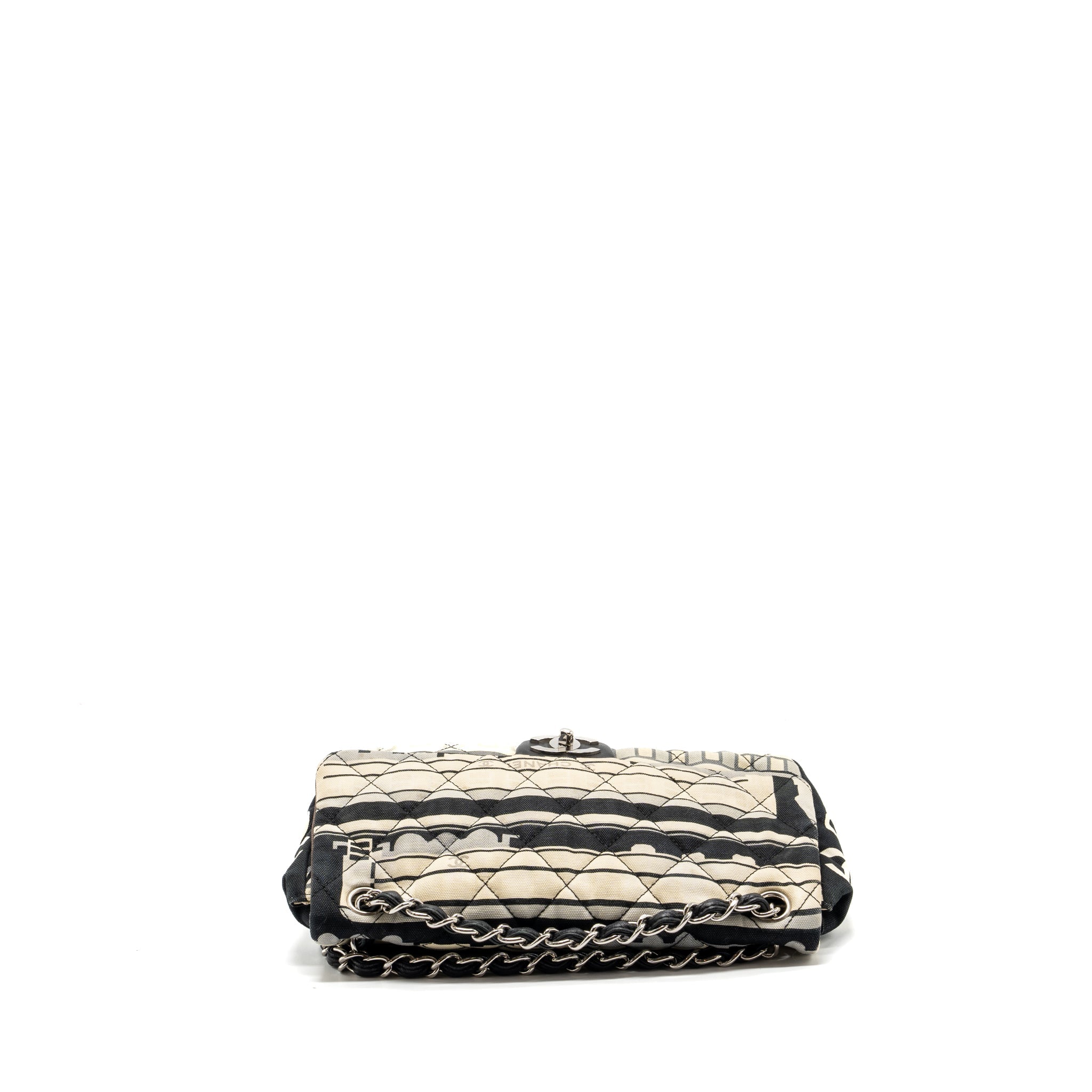 chanel-le-train-flap-bag-fabric-multicolour-shw