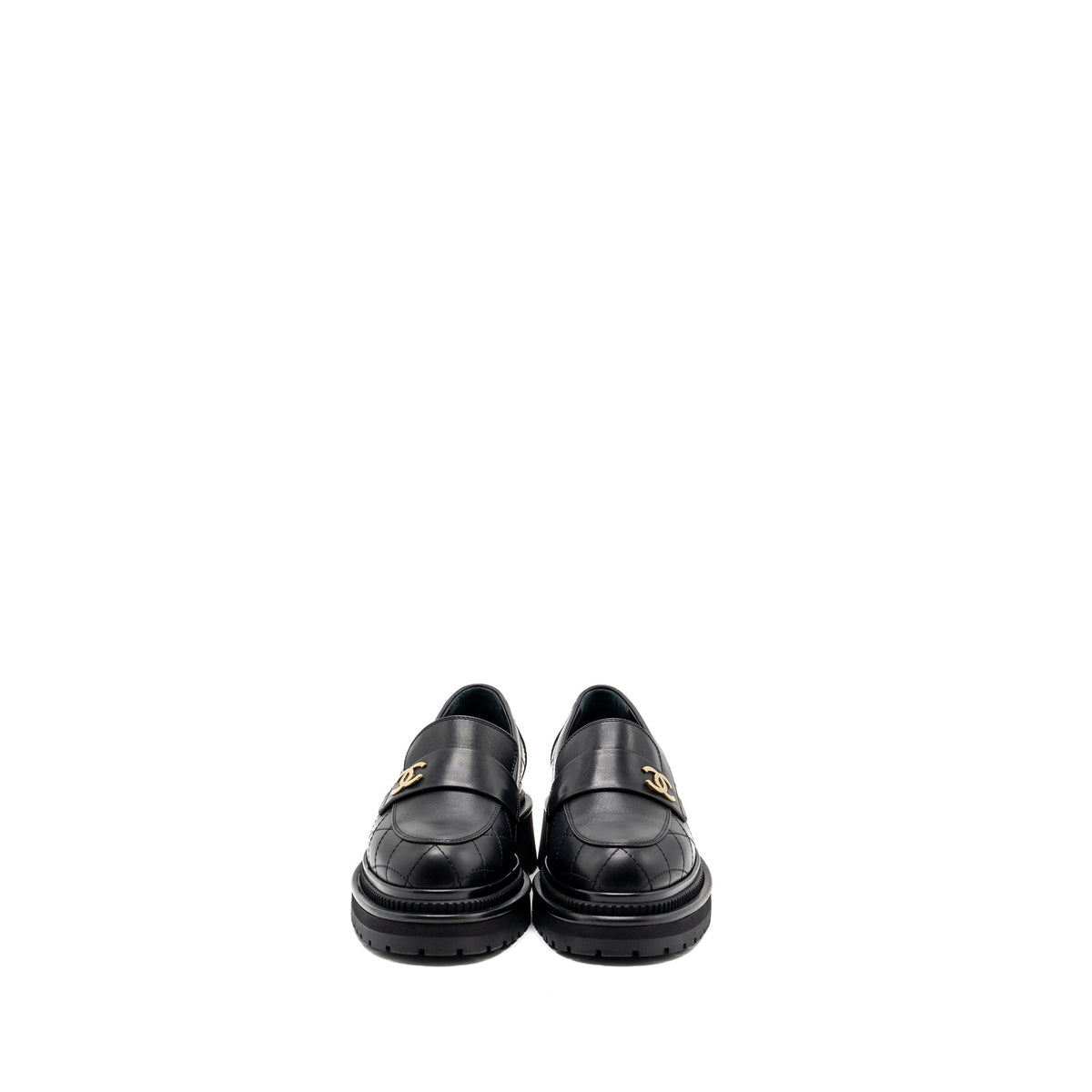 chanel-size-36-5-cc-logo-loafer-black-ghw-1