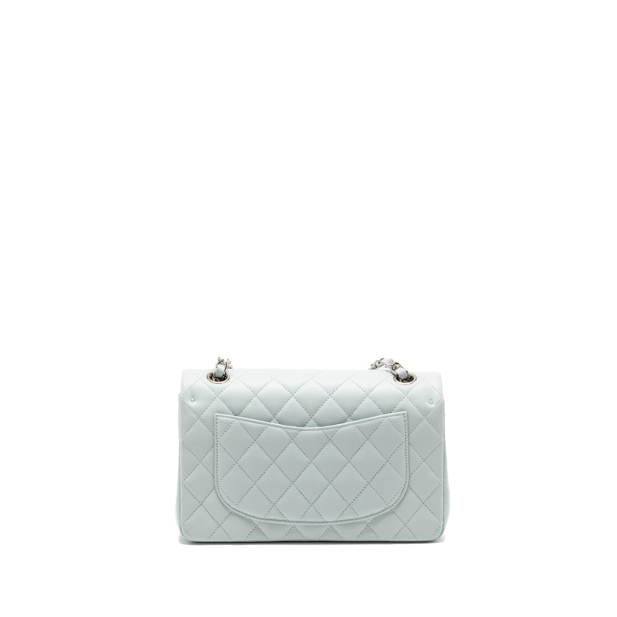 chanel-small-classic-double-flap-bag-caviar-light-blue-shw-microchip-copy