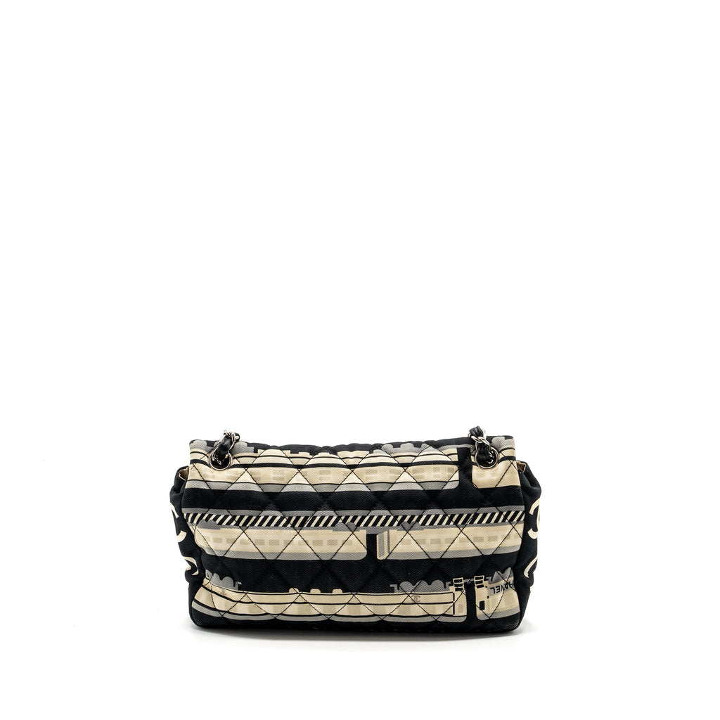 chanel-le-train-flap-bag-fabric-multicolour-shw
