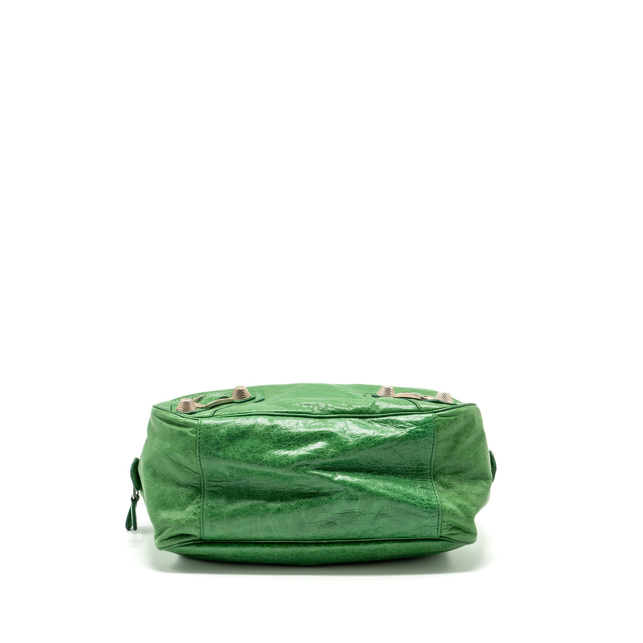 balenciaga-zip-handle-bag-green-shw