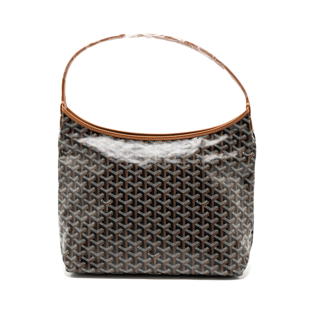 goyard-boheme-hobo-bag-canvas-calfskin-black-brown-shw