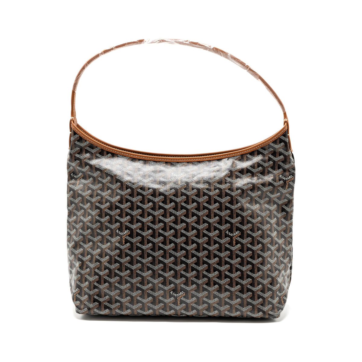 goyard-boheme-hobo-bag-canvas-calfskin-black-brown-shw