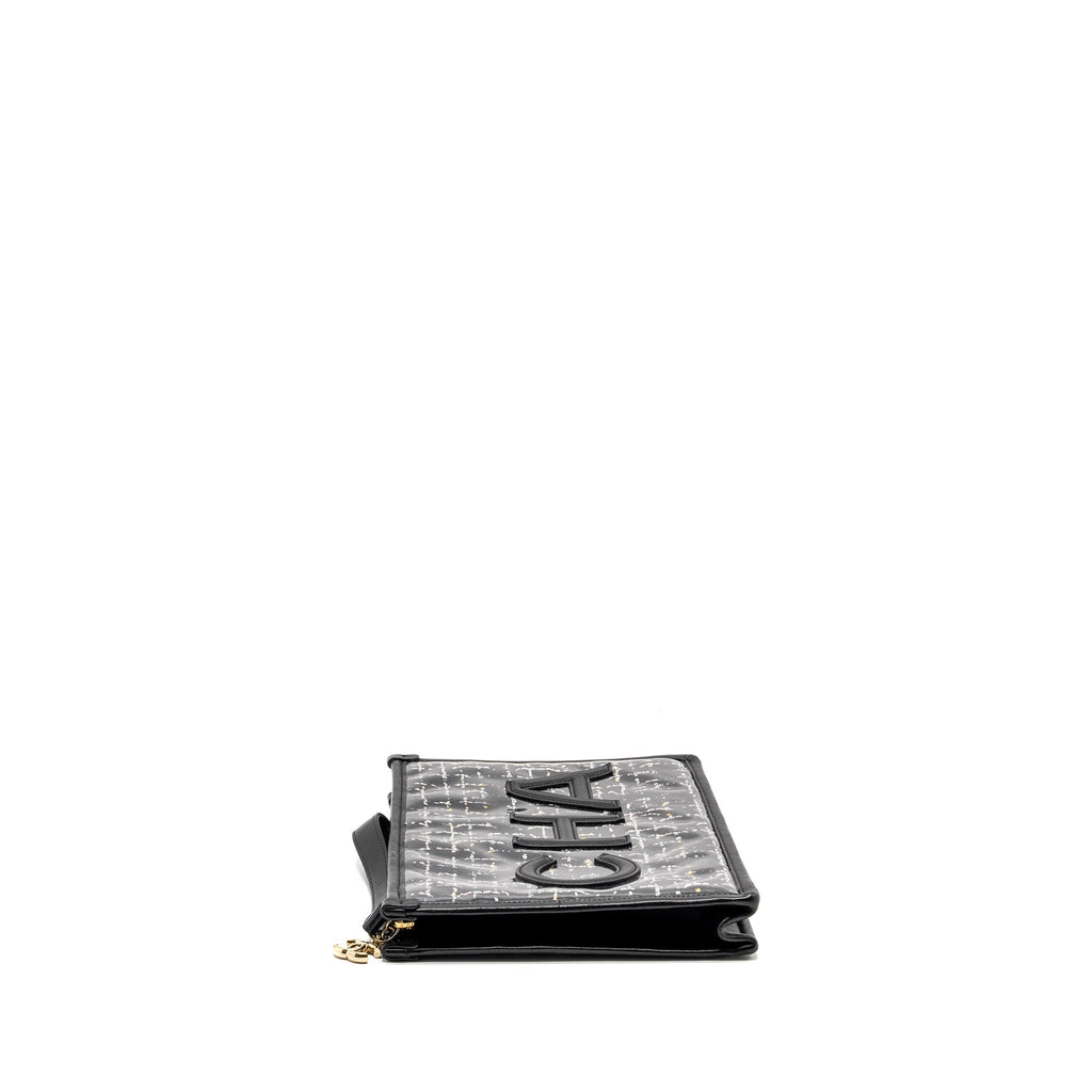 chanel-letter-logo-clutch-bag-tweed-pvc-lambskin-black-lghw