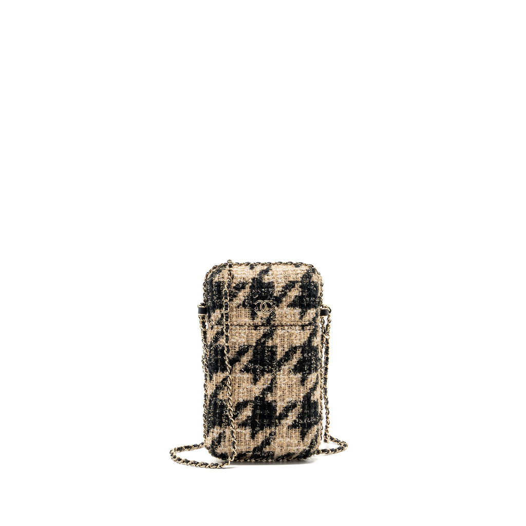 chanel-vertical-phone-case-tweed-multicolor-black-light-brown-lghw