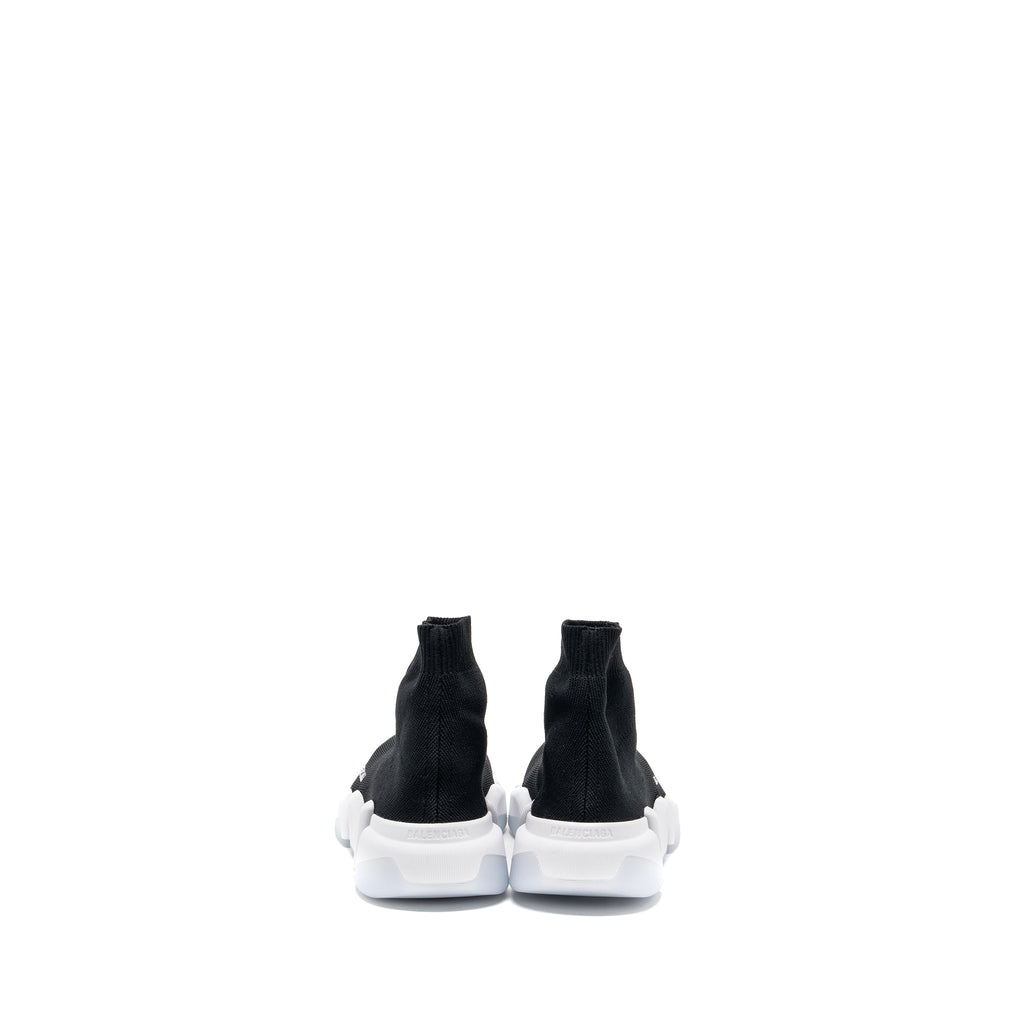 balenciaga-size-38-speed-2-0-recycled-knit-sneakers-black-white