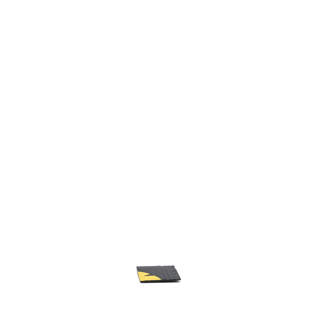fendi-conner-bugs-business-card-holder-calf-crocodile-leather-black-yellow
