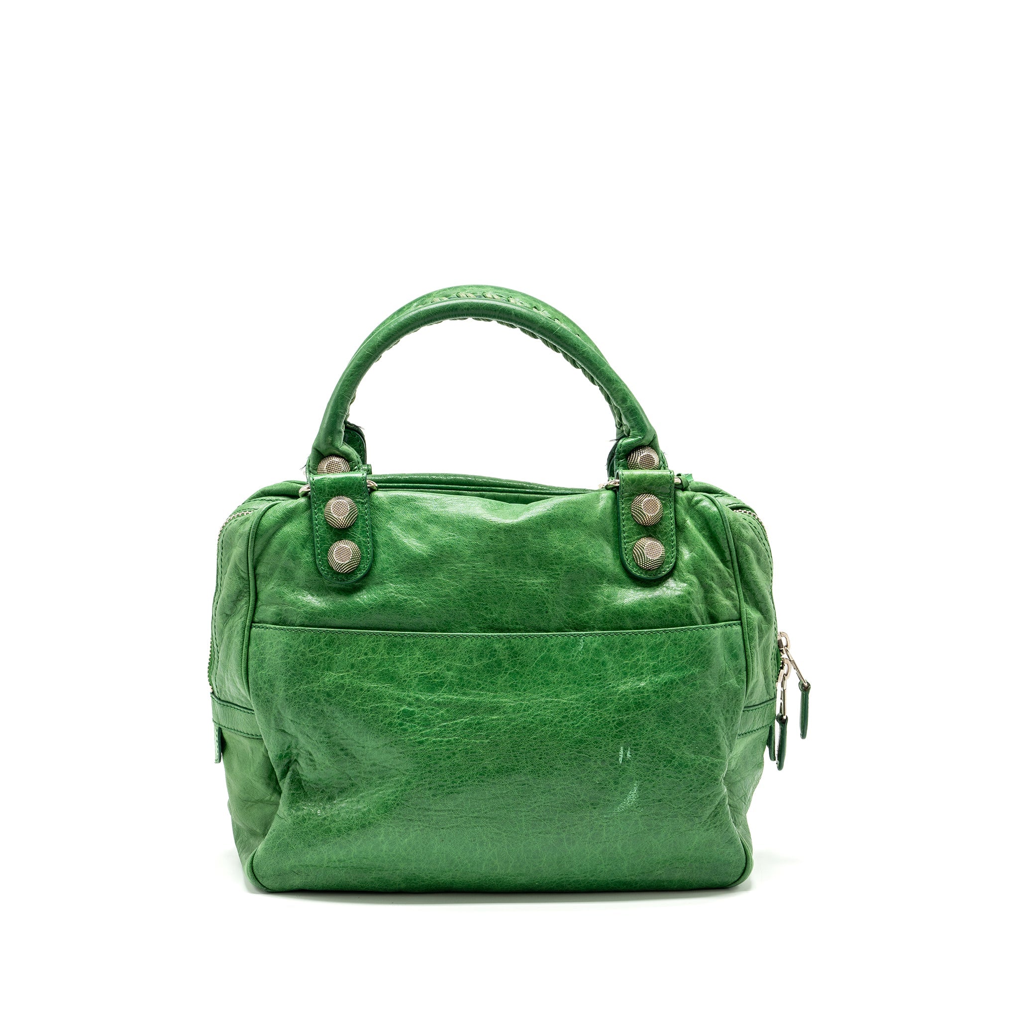 balenciaga-zip-handle-bag-green-shw
