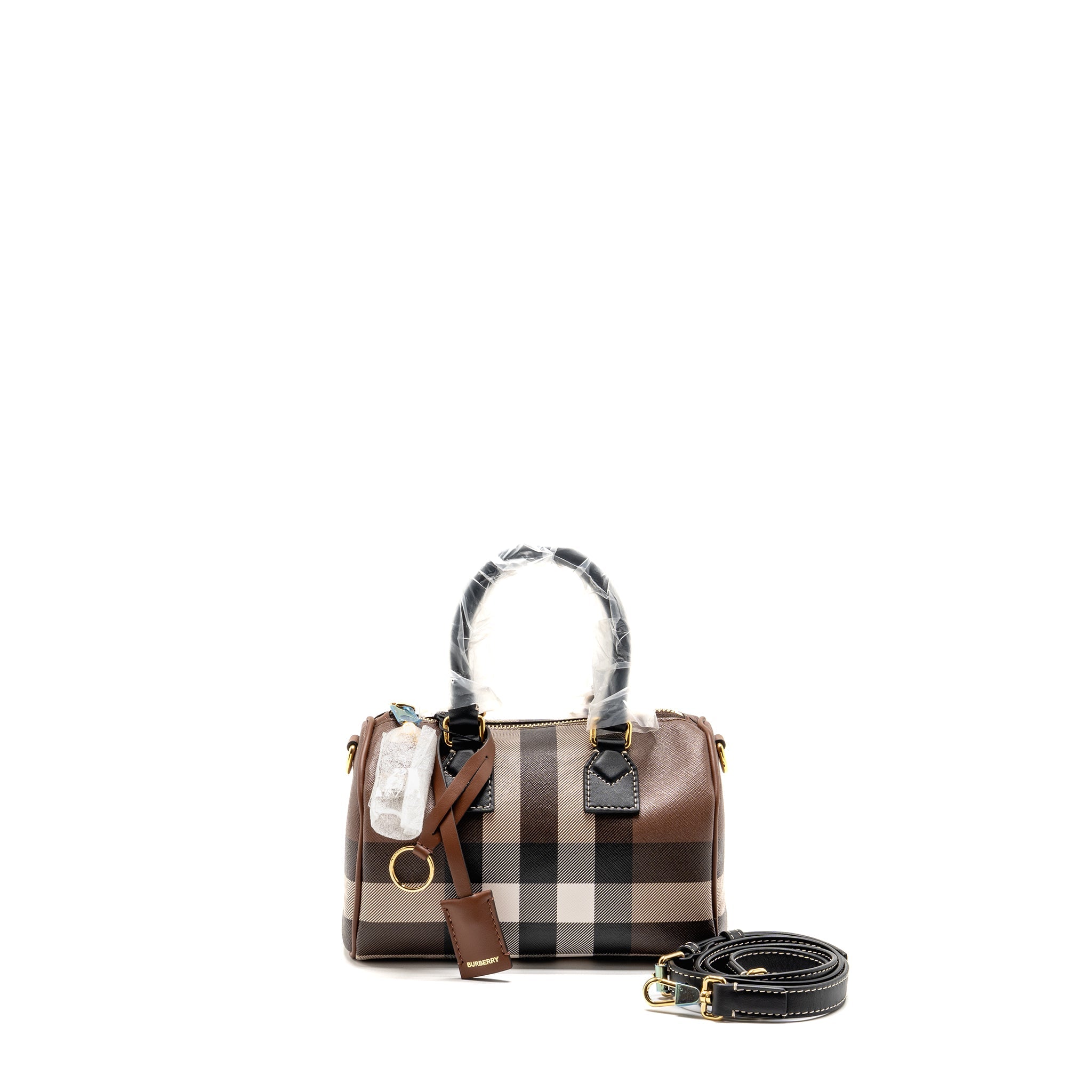 burberry-mini-check-bowling-bag-leather-canvas-dark-birch-brown-ghw