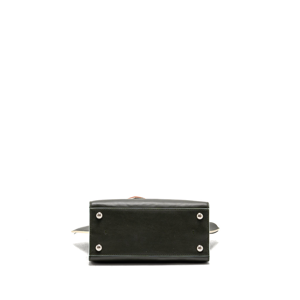 fendi-mini-3jours-tote-bag-calfskin-dark-green-shw