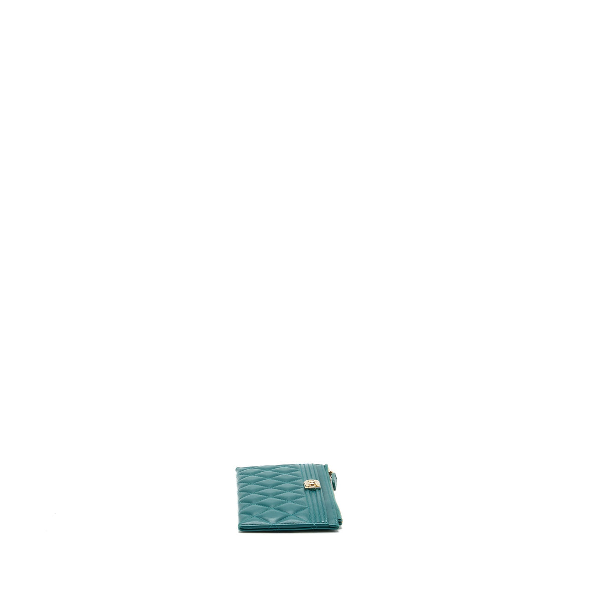 chanel-boy-zip-pouch-lambskin-green-lghw