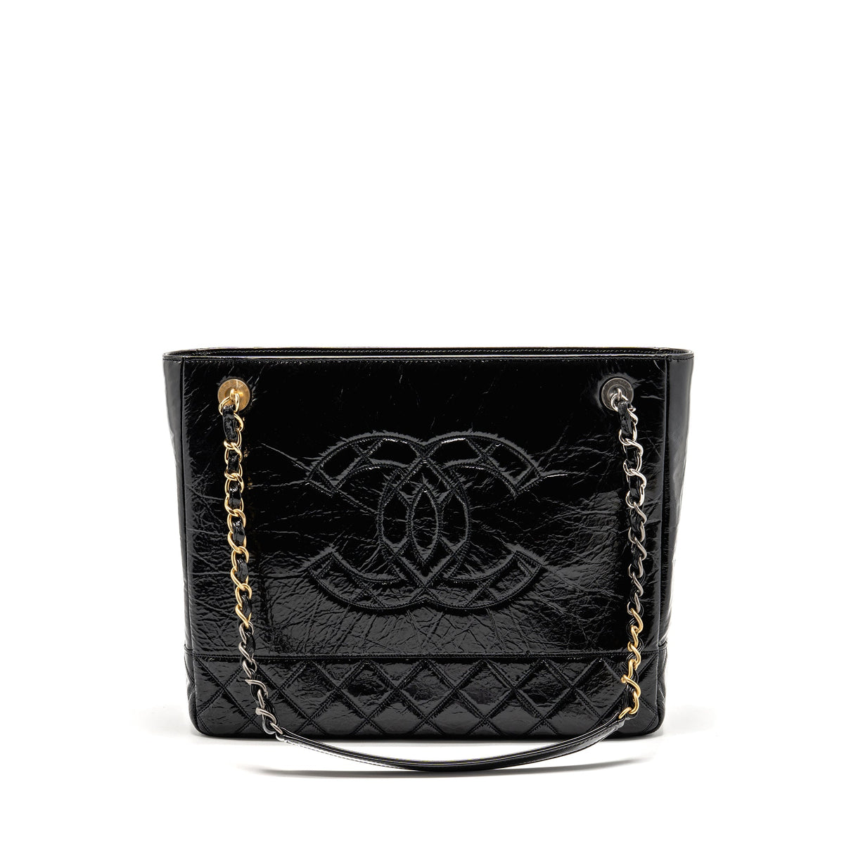 chanel-paris-31-rue-cambon-timeless-shopping-tote-quilted-shiny-aged-calfskin-black-multicoloured-hardware